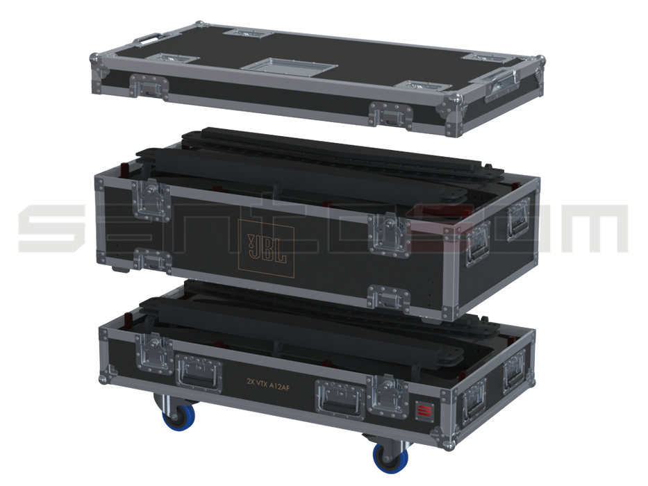 Santosom Rigging Flight case PRO3, 2x JBL Array Frame VTX A12AF