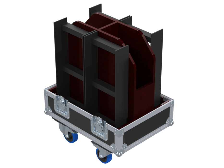 Santosom Cabinet Flight case PRO, 2x D&B T-Series Flying Frame