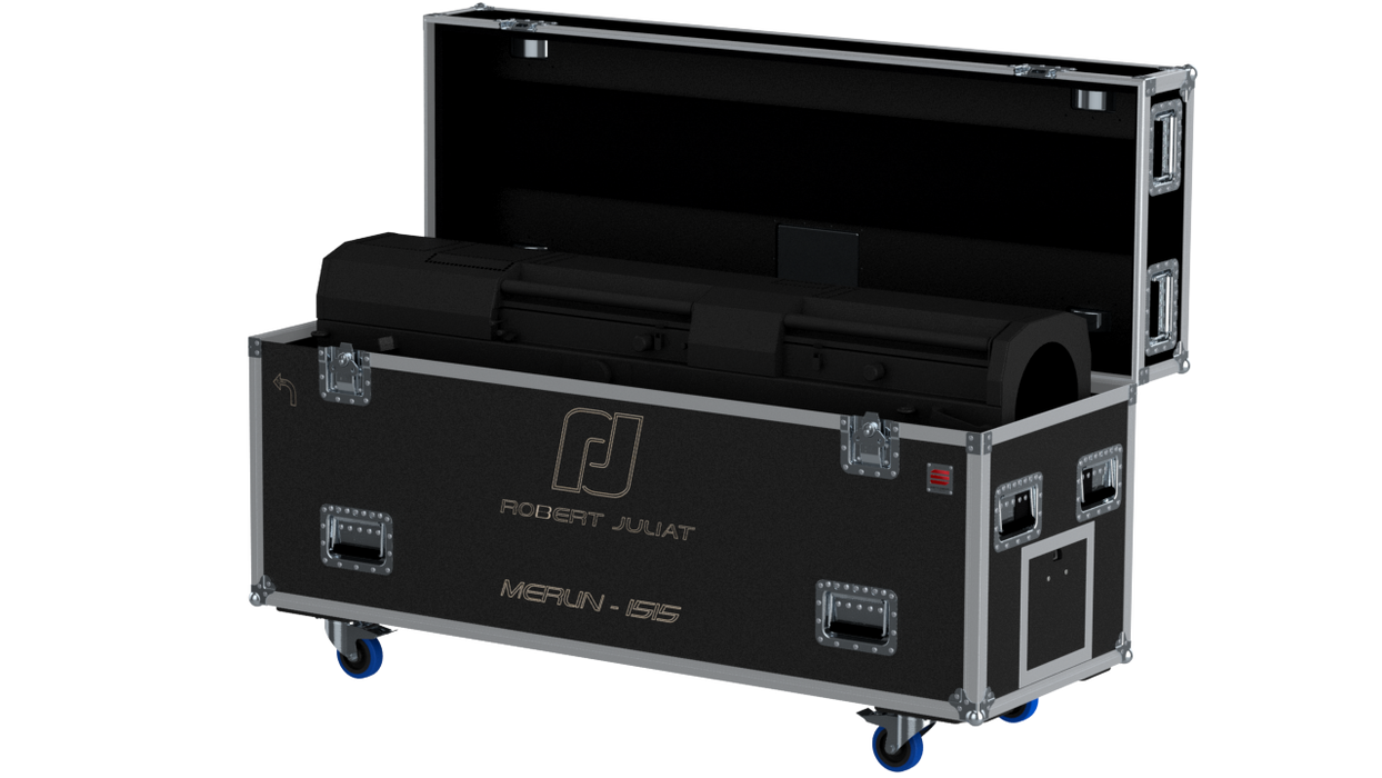 Santosom Flight case PRO, Robert Juliat Merlin 1515