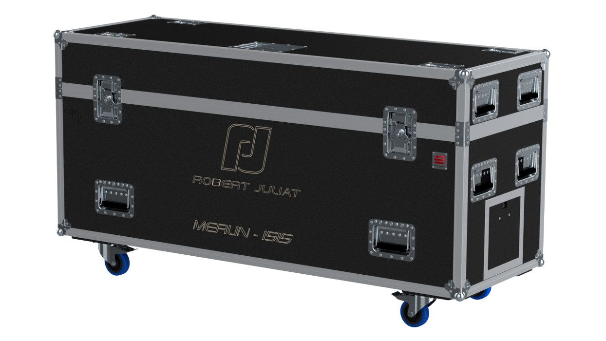 Santosom Flight case PRO, Robert Juliat Merlin 1515