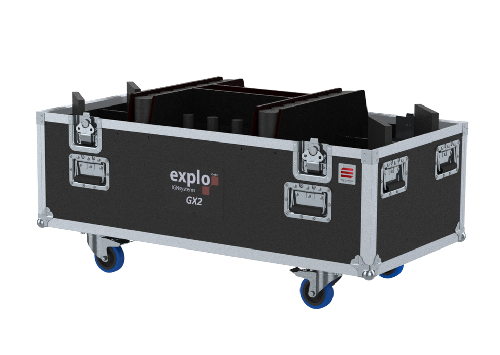 SANTOSOM Flight case PRO, 4x EXPLO SFX 12V