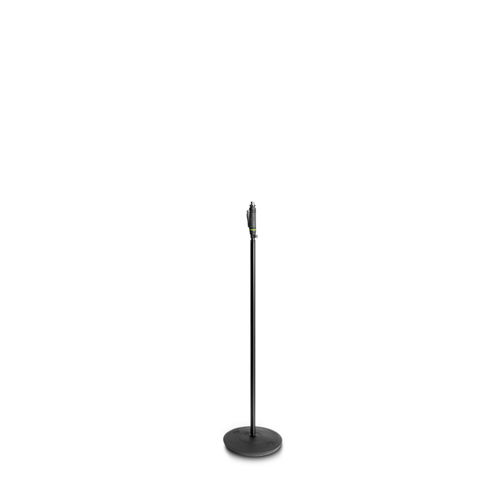 Gravity Microphone Stand with Round Base and One-Hand Clutch