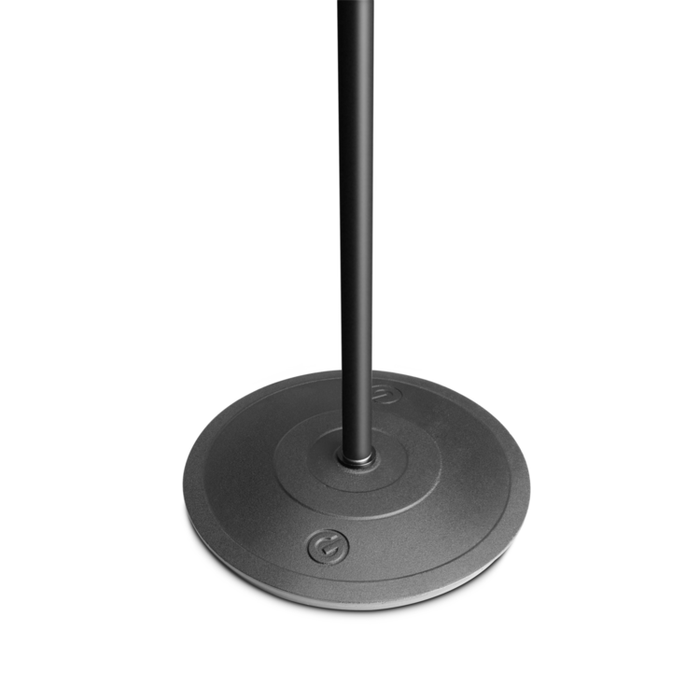 Gravity Microphone Stand with Round Base and One-Hand Clutch