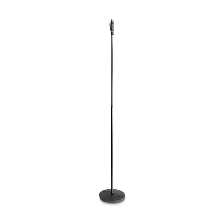 Gravity Microphone Stand with Round Base and One-Hand Clutch