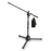 GRAVITY Short Microphone Stand with Folding Tripod Base and 2-Point