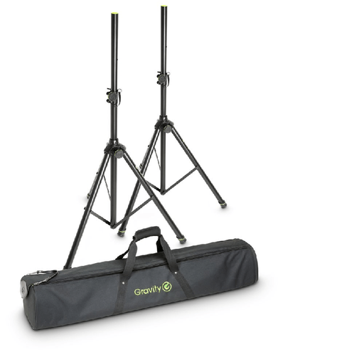 Gravity Set of 2 Speaker Stands with Carrying Bag