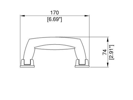 Adam Hall Hardware  Handles - Matt Chrome With Black Grip