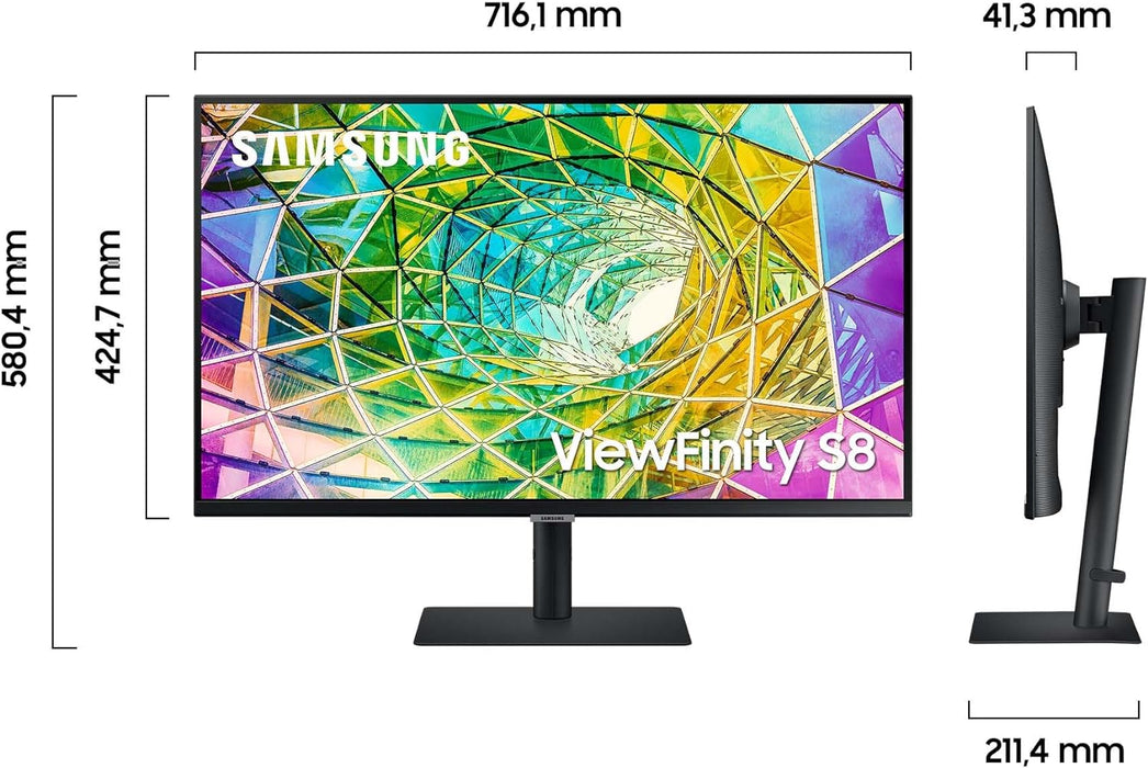 Monitor 32" Samsung 4K S32A800NMP HDMI DP USB VESA