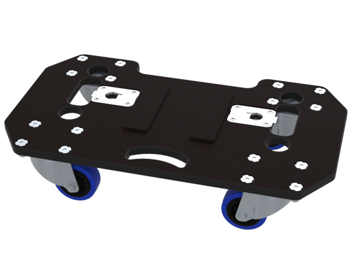 SANTOSOM ACCESSORY Removable Skate 60.34, 4 wheels 80mm (2 with brake)