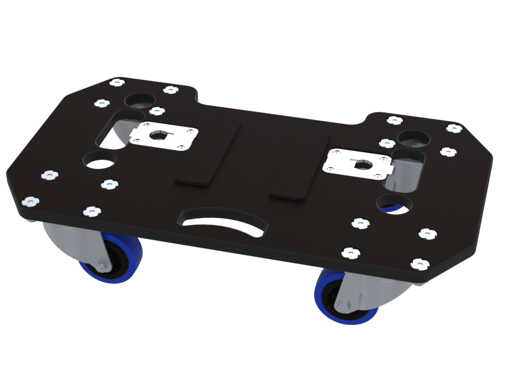 SANTOSOM ACCESSORY Removable Skate 60.34, 4 wheels 80mm (2 with brake)