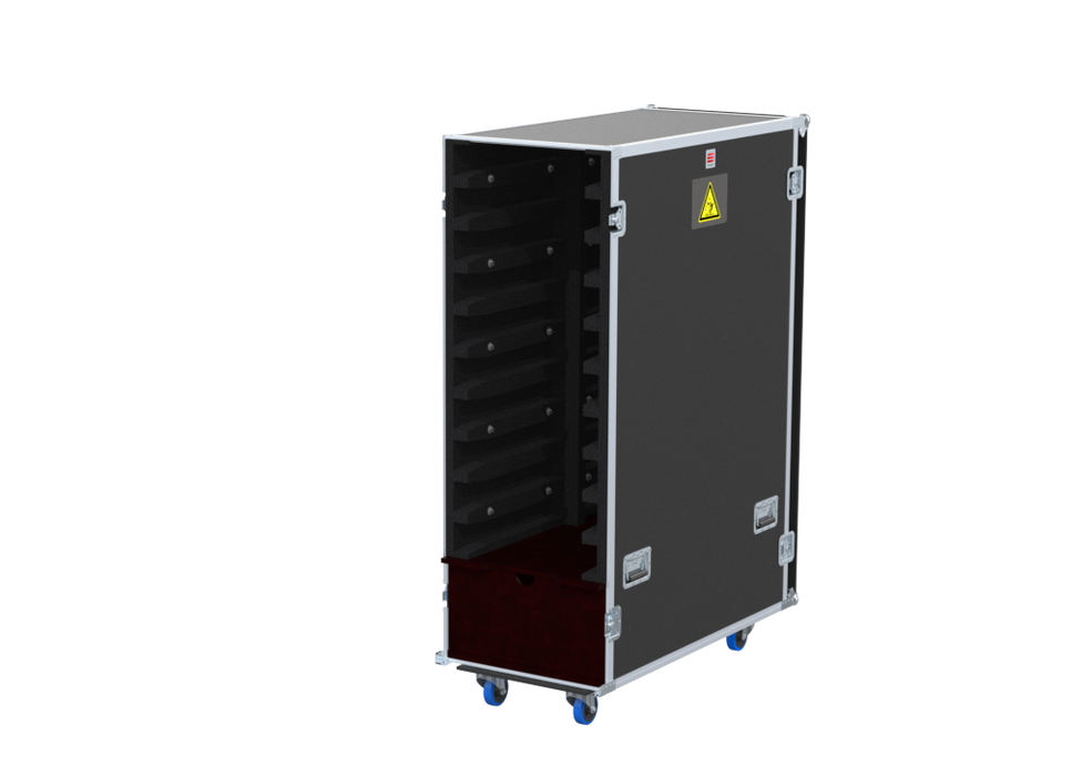 SANTOSOM Flight case PRO, 20x ROE Ruby 2.3 (500x500x73)