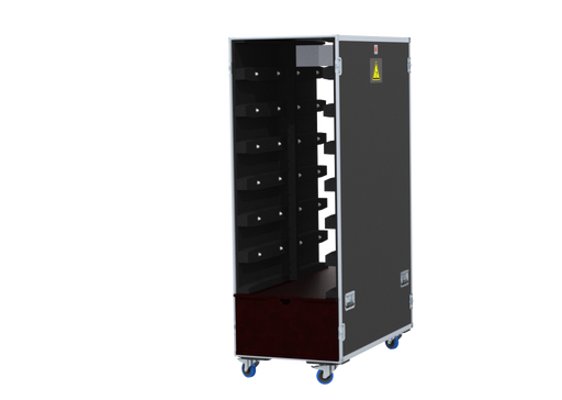 SANTOSOM Flight case PRO, 16x ROE Black Marble 4 (610x610x149)