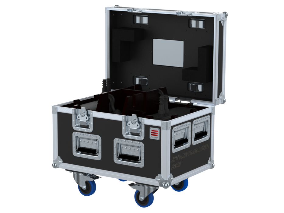 SANTOSOM Rigging Flight Case, 2x Verlinde Stagemaker D8+ SR1 250kg