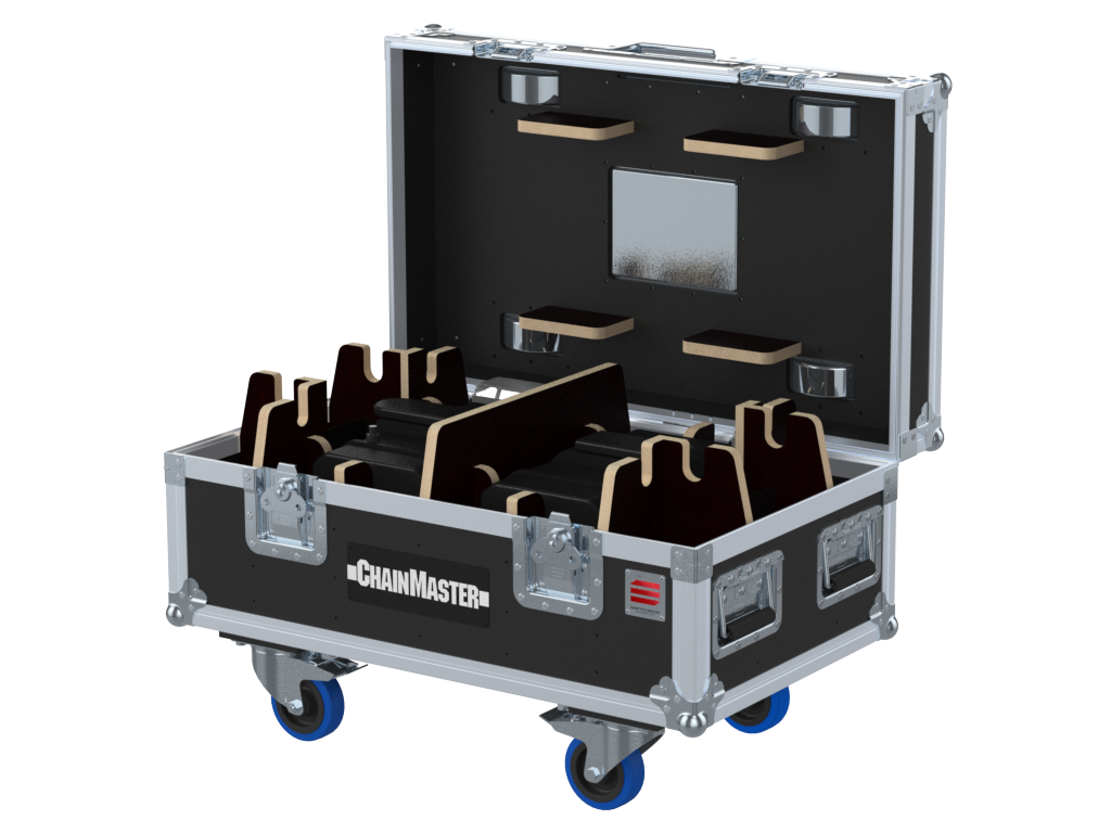 Santosom Rigging Flight case PRO, 2x ChainMaster BGV-D8 320kg