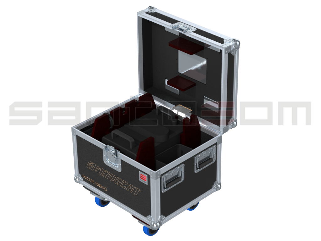 SANTOSOM Rigging Flight case PRO, Moveket Ecolite 1000