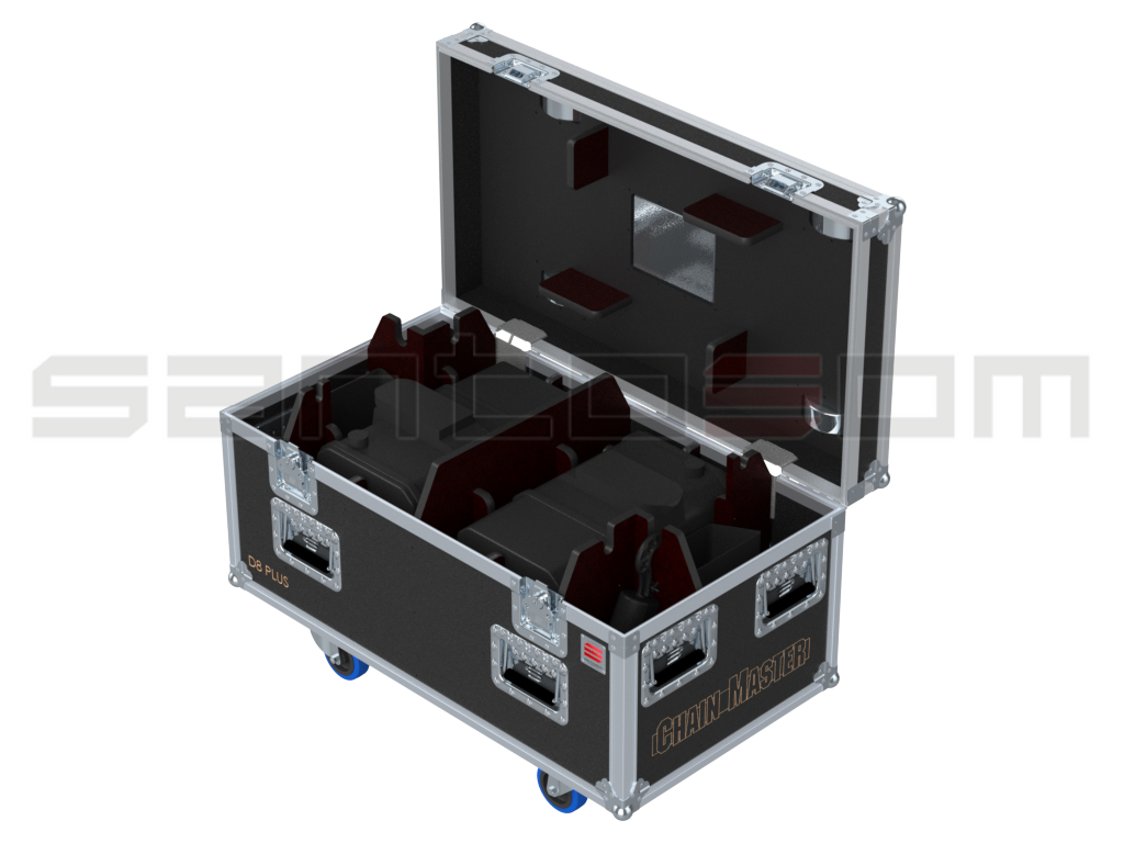 Santosom Rigging Flight case PRO, 2x ChainMaster D8+ SB4/10H