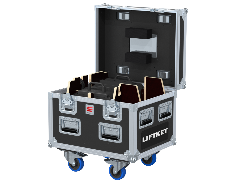 Santosom Rigging Flight Case PRO, 1x LIFTKET STAGEKET 1T D8