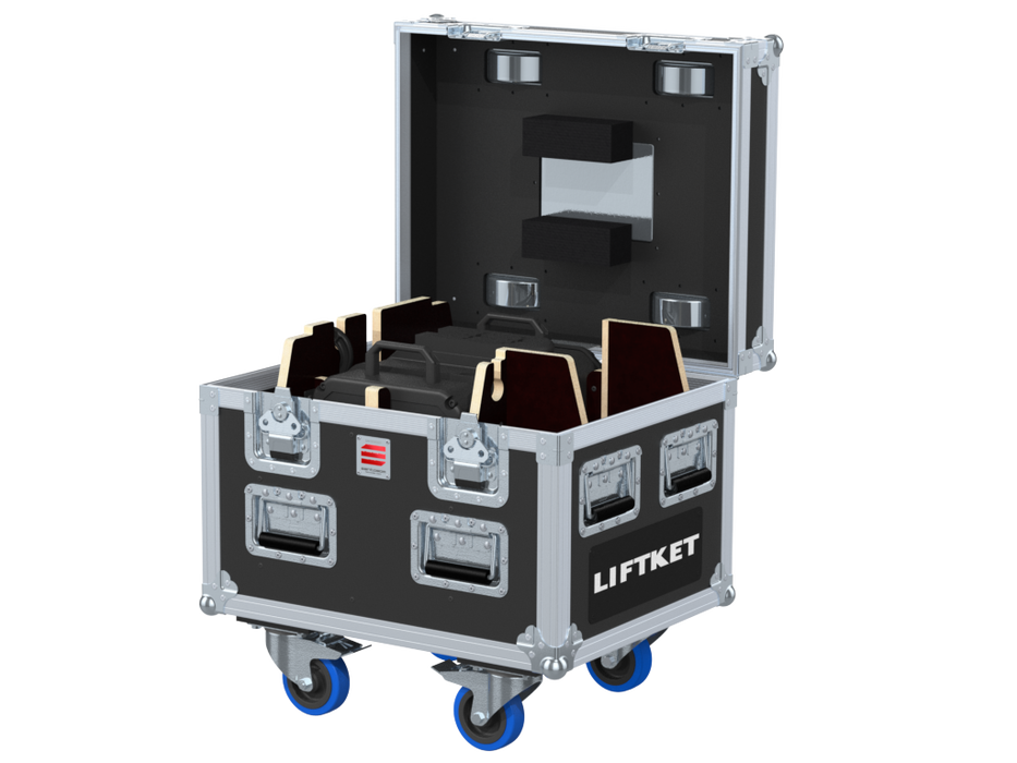 Santosom Rigging Flight Case PRO, 1x LIFTKET STAGEKET 1T D8