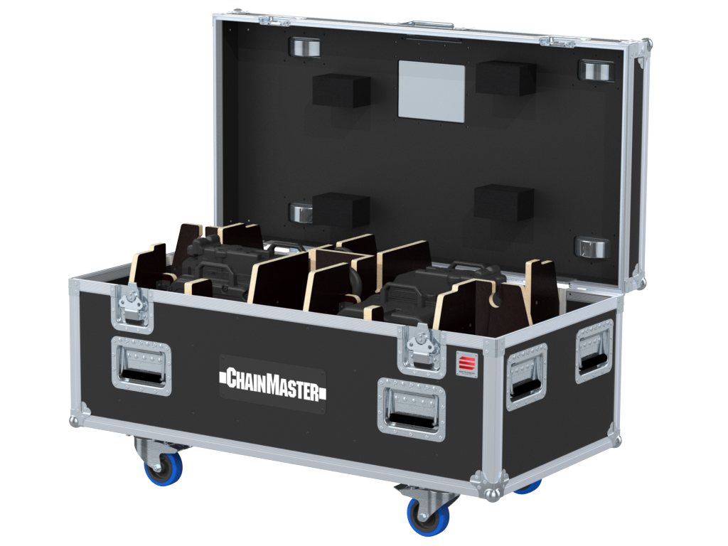 Santosom Rigging Flight case PRO, 2x ChainMaster Ultra 1000 kg D8+