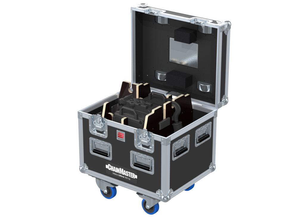 SANTOSOM Rigging Flight case PRO, 1x ChainMaster D8+ Ultra 500Kg