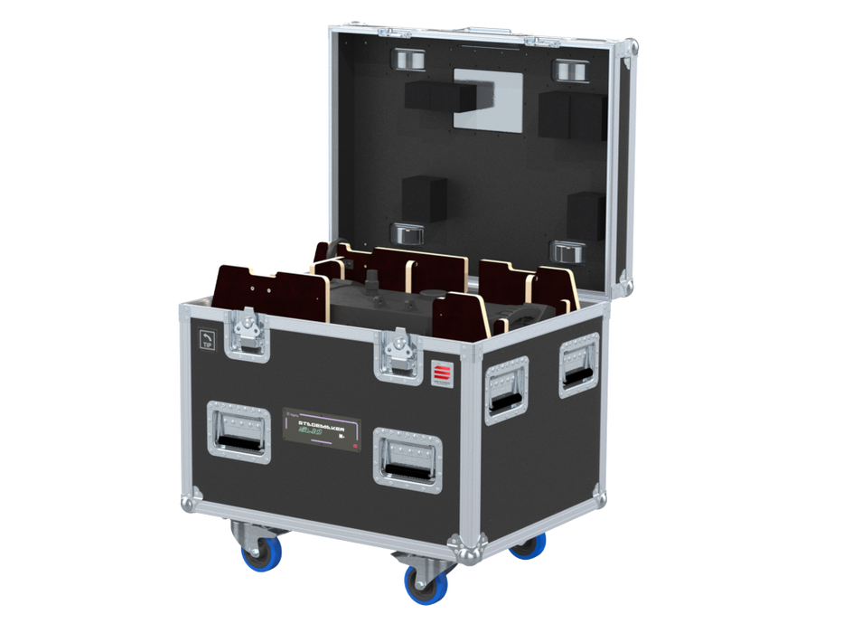 SANTOSOM Rigging Flight case PRO, 1x Verlinde Stagemaker D8+ SL10 1T (25m ch