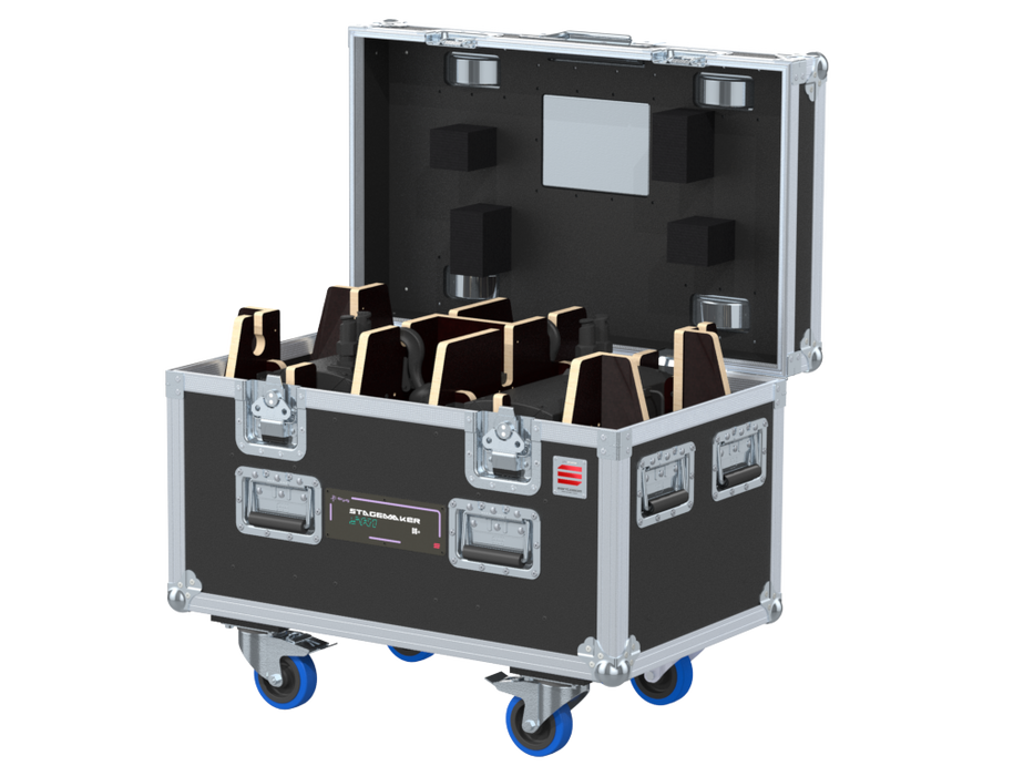 SANTOSOM Rigging Flight Case, 2x Verlinde Stagemaker D8+ SR1 250kg