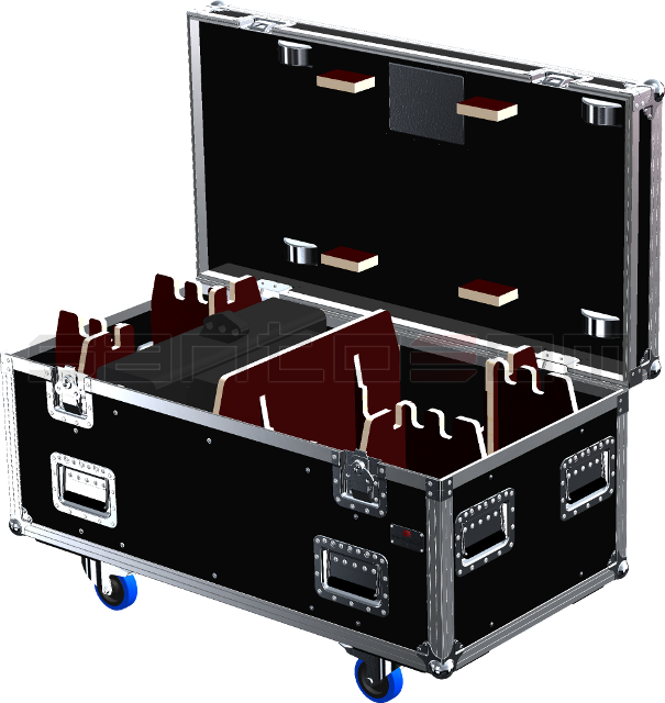 Santosom Rigging Flight Case Pro, 2x CLIMBING DMK3 0,5T