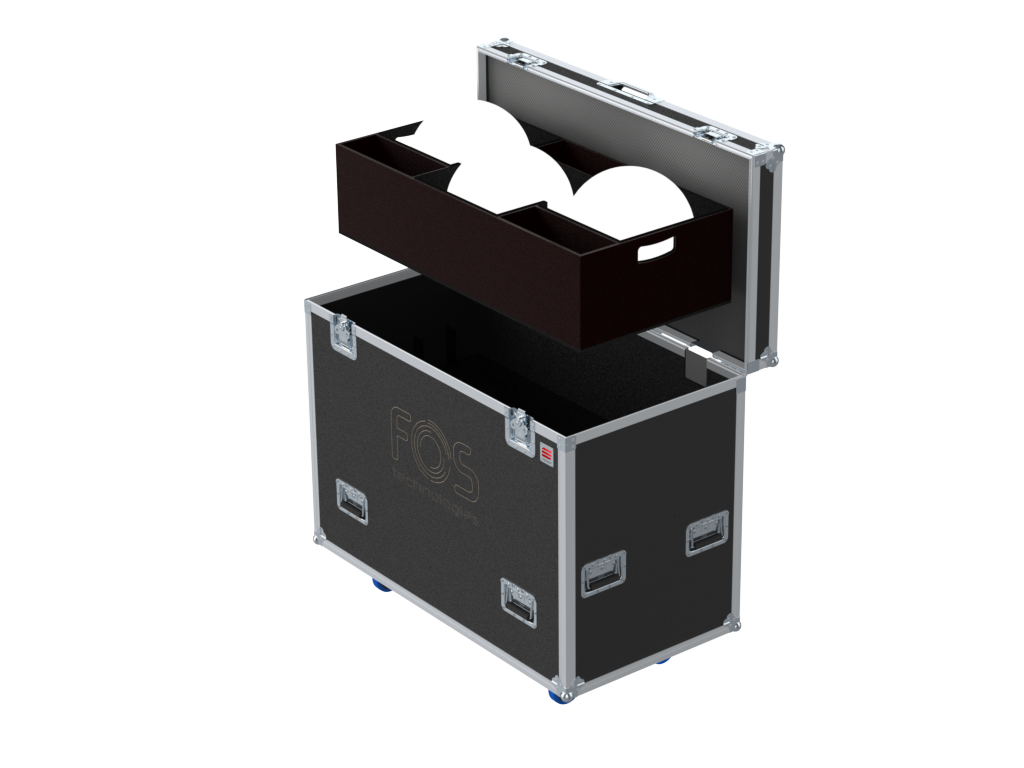Santosom Flight case PRO, 4x FOS LIFTING BALL DMX