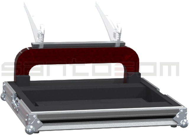 Santosom Lighting controller Flight case, Avolites Titan Mobile + Laptop