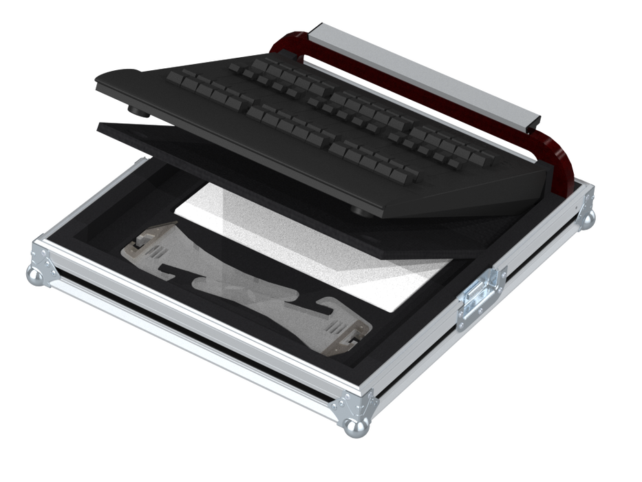 Santosom Lighting controller Flight Case, MA onPC Fader Wing + Tablet Holder
