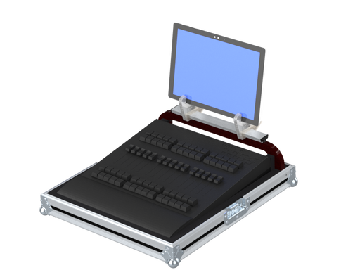 Santosom Lighting controller Flight Case, MA onPC Fader Wing + Tablet Holder