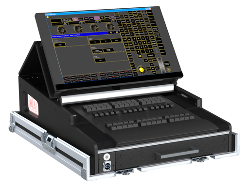 Santosom Lighting controller Flight case PRO-5, GrandMA2 OnPc Fader Wing