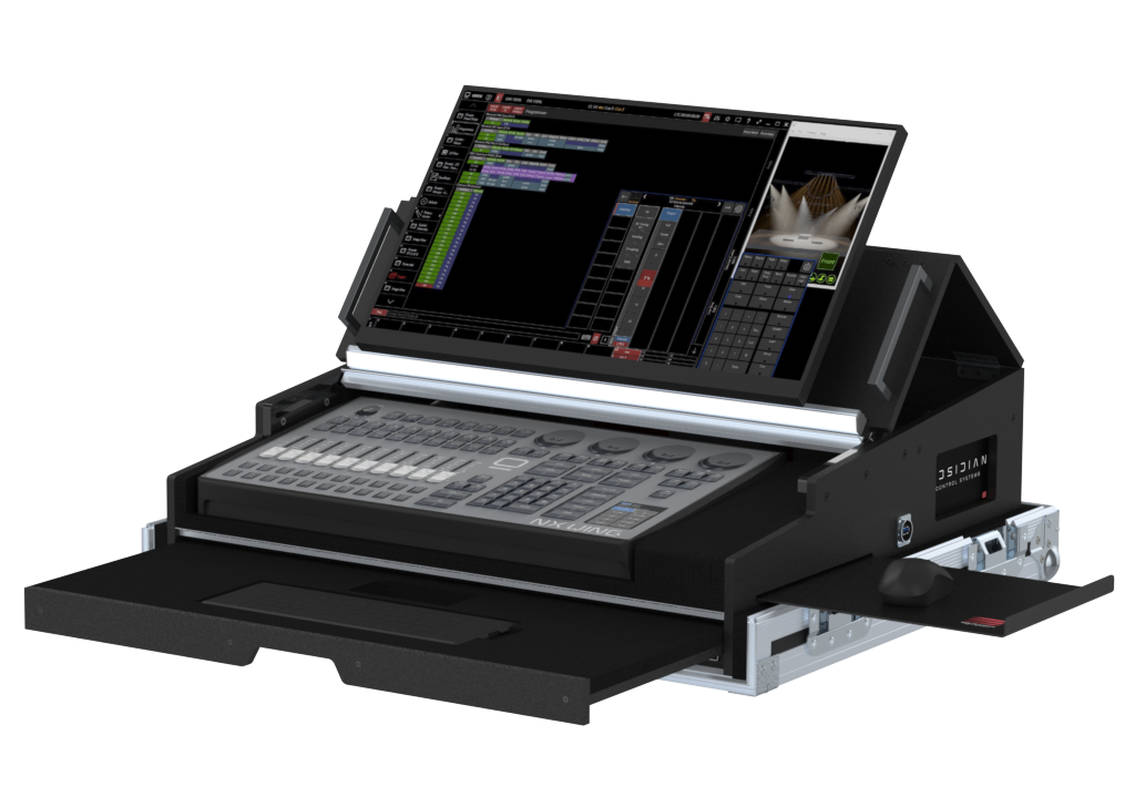 Santosom Lighting controller Flight case PRO-5, Obsidian Control NX Wing