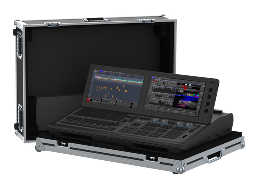 Santosom Lighting controller Flight case STD-2, CHAMSYS MagicQ MQ500M Stadium Console