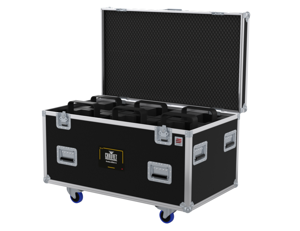 Santosom Projector Flight case, 6x Chauvet Ovation RÊVE F-3