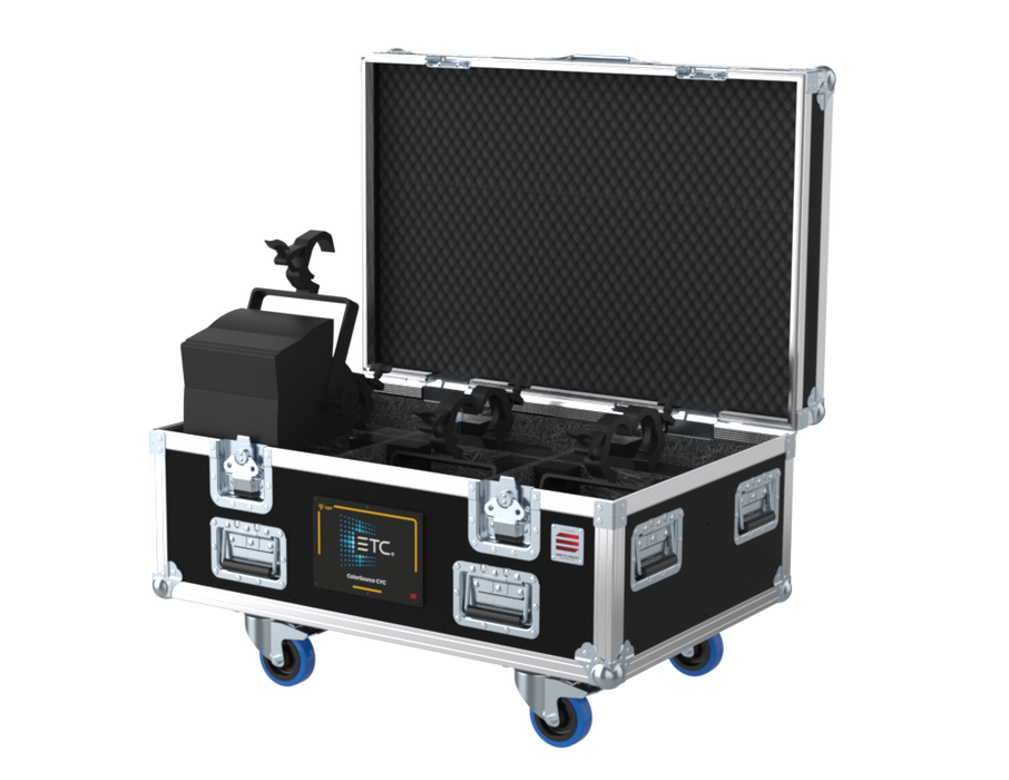 Santosom Flight case PRO-1, 6x ETC ColorSource CYC (Clamps on)