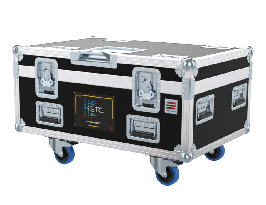 Santosom Flight case PRO-1, 6x ETC ColorSource CYC (Clamps on)