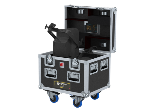 Santosom Projector Flight case PRO-2, 2x Cameo Fresnel Spot F2 FC (clamps on)