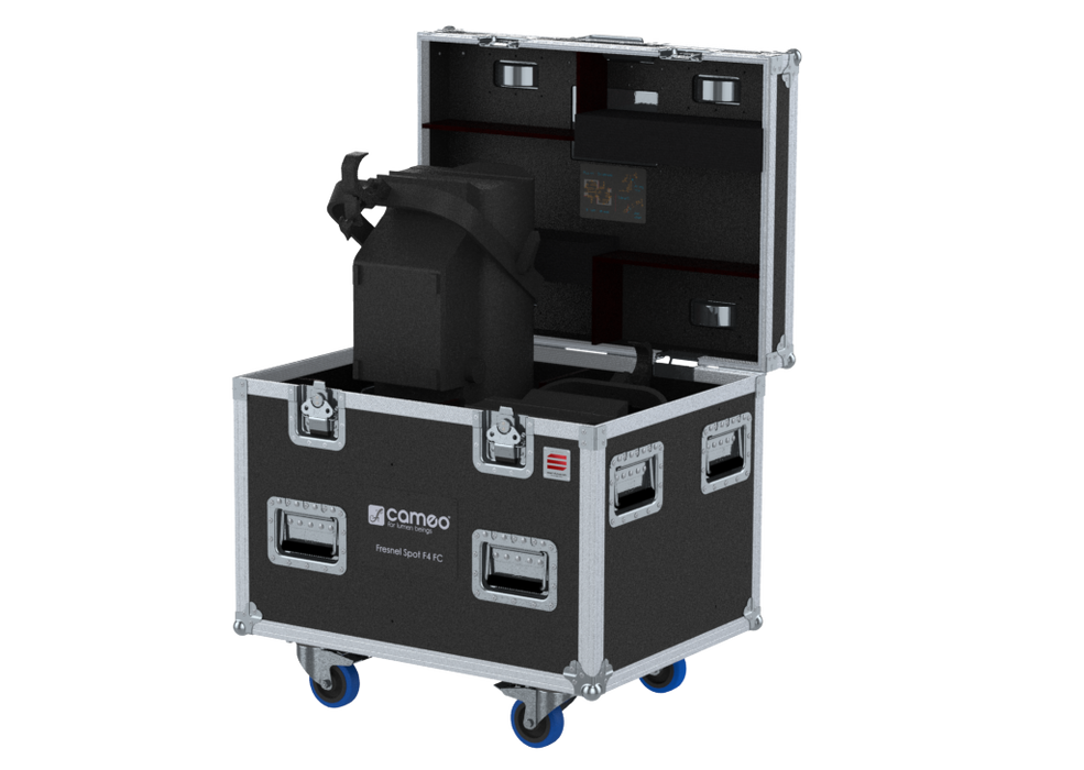 Santosom Projector Flight case PRO, 2x Cameo Fresnel Spot F4 FC (CO)