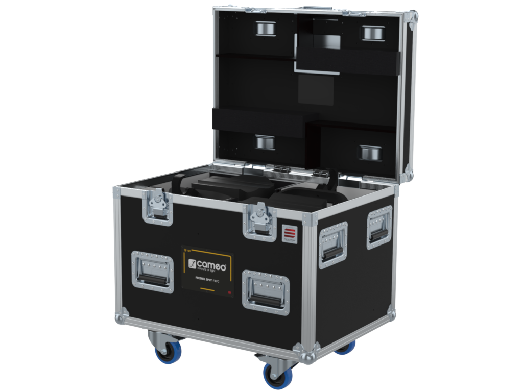 Santosom Projector Flight case PRO, 2x Cameo Fresnel Spot F4 FC (CO)