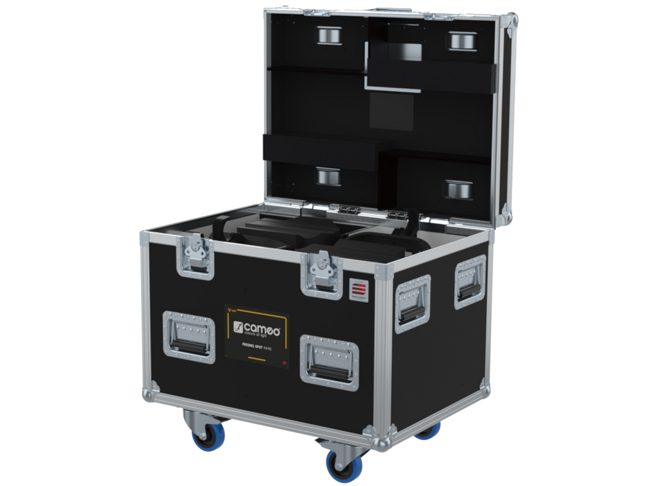 Santosom Projector Flight case PRO, 2x Cameo Fresnel Spot F4 FC (CO)
