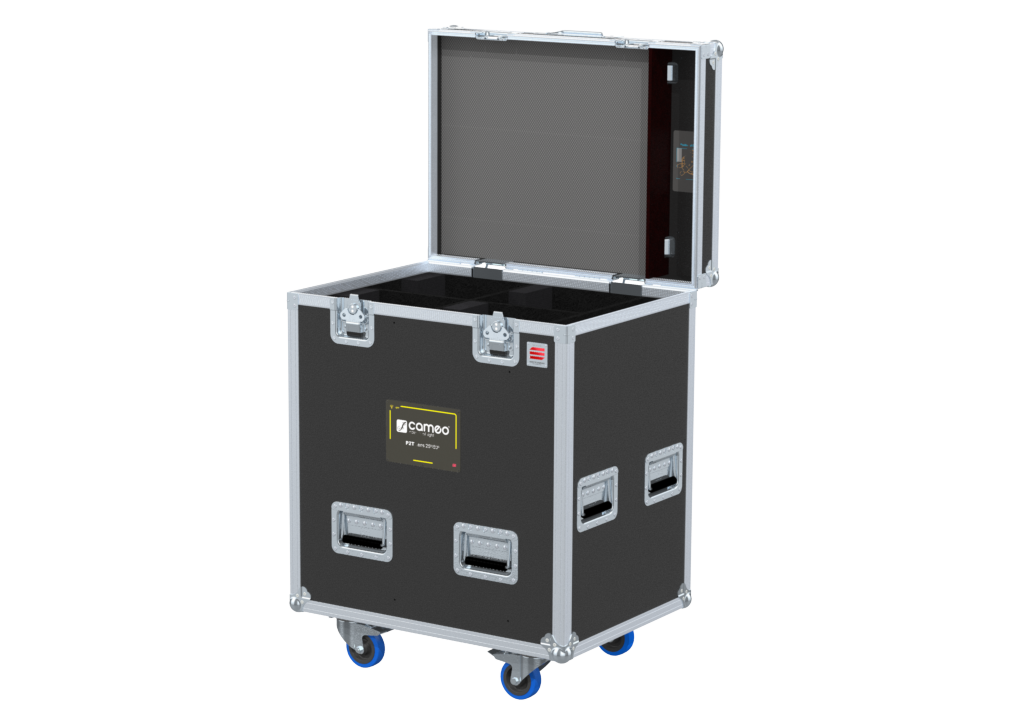 SANTOSOM Projector Flight case PRO-2, 4x CAMEO P2 Series w/ lens (25-50)+ Acces