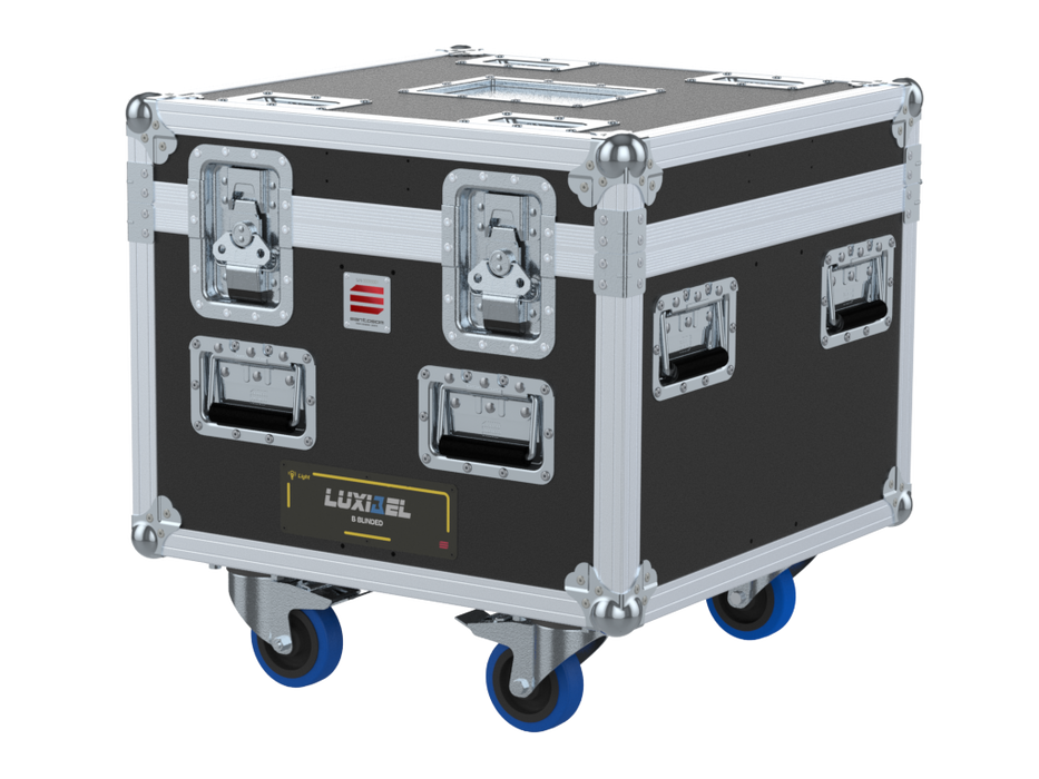 Santosom Blinder Flight case, 4x LUXIBEL B BLINDED (clamps off)