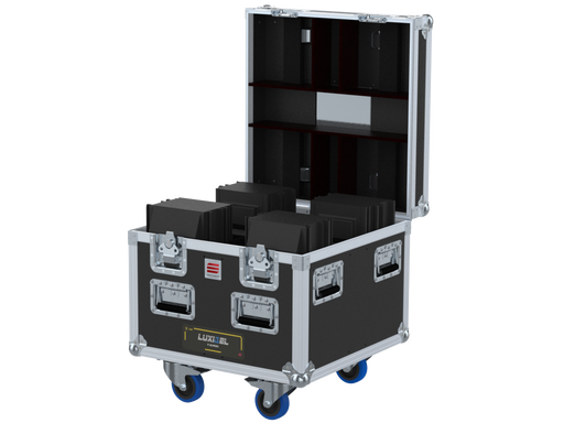 Santosom Blinder Flight case, 4x LUXIBEL B BLINDED (clamps off)