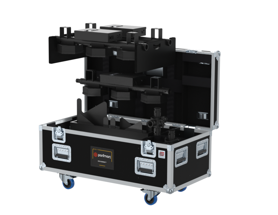 Santosom Blind Flight case PRO, 4x Portman Element Evo