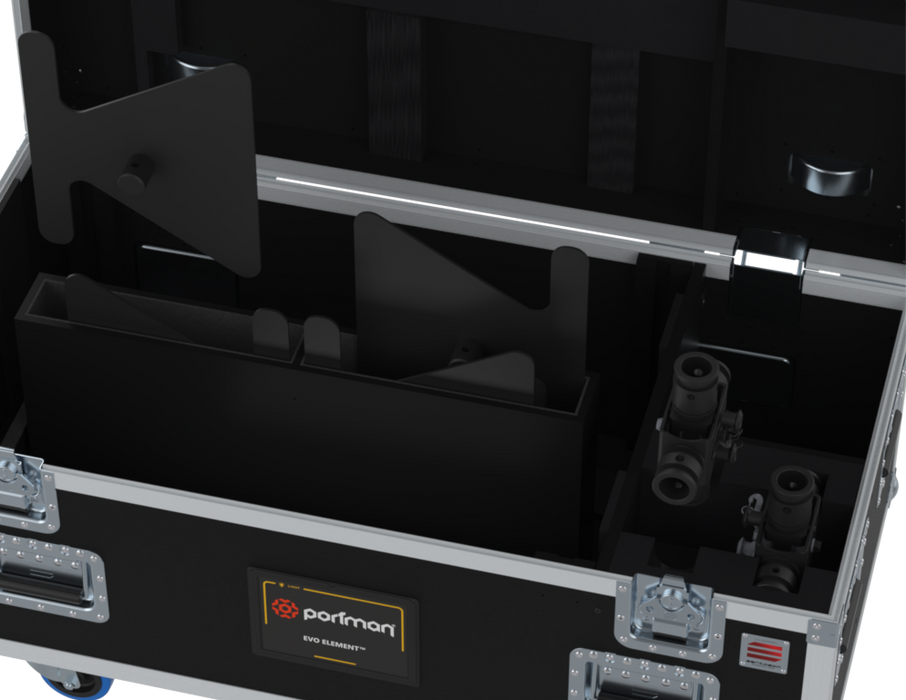 Santosom Blind Flight case PRO, 4x Portman Element Evo