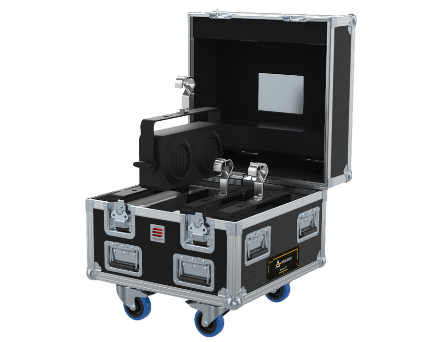 Santosom Blinder Flight case PRO, 4x Prolights Sunrise 2IP (clamps on)