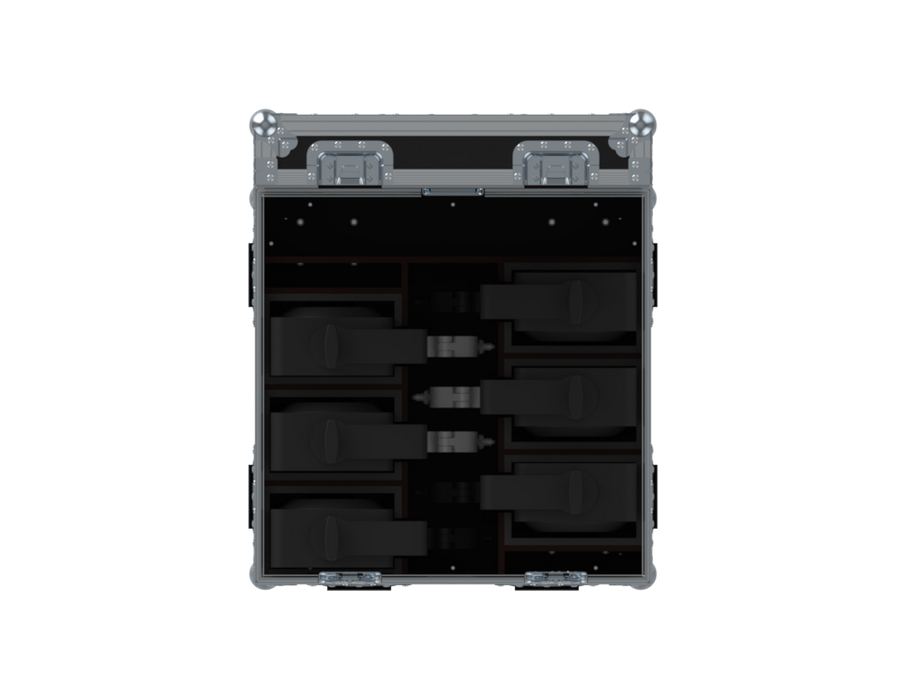 Santosom Blinder Flight case PRO, 6x Prolights Sunrise 2IP (clamps on)