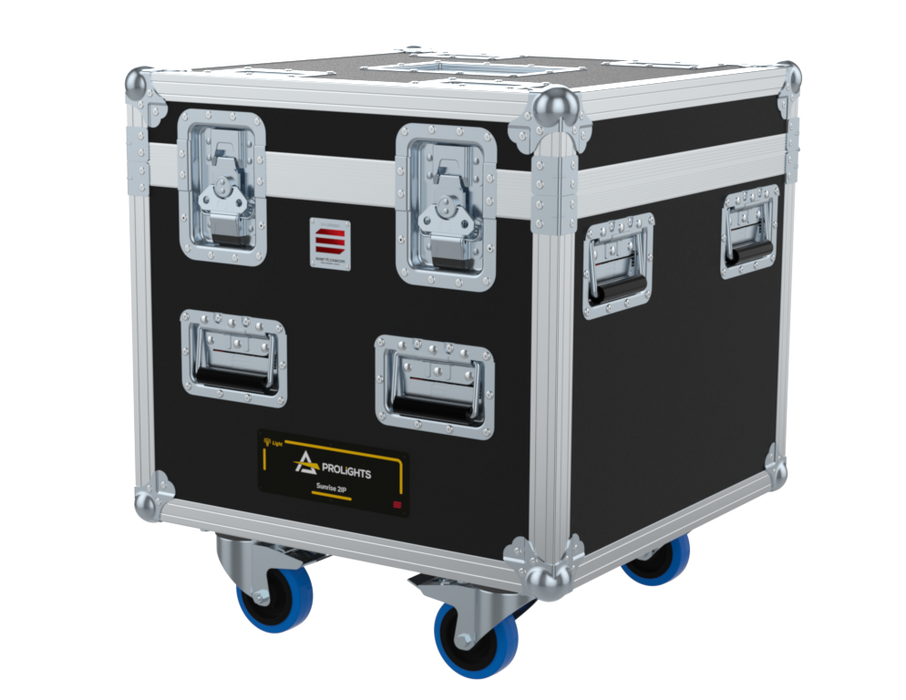 Santosom Blinder Flight case PRO, 6x Prolights Sunrise 2IP (clamps on)