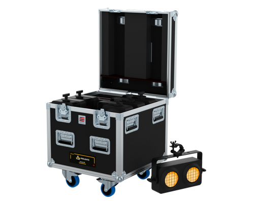 Santosom Blinder Flight case PRO, 6x Prolights Sunrise 2IP (clamps on)